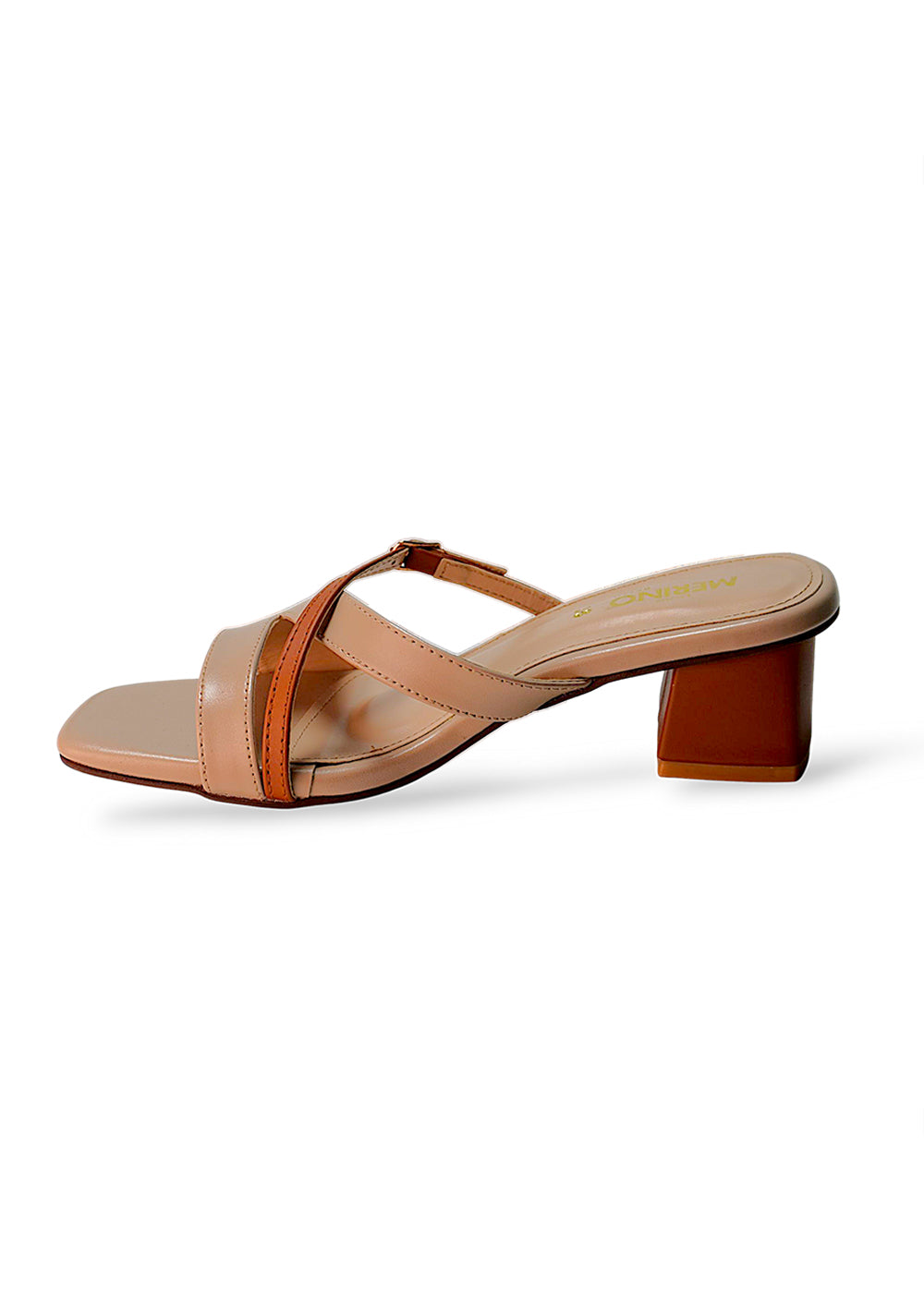 Merino Dual Strap Block Heel
