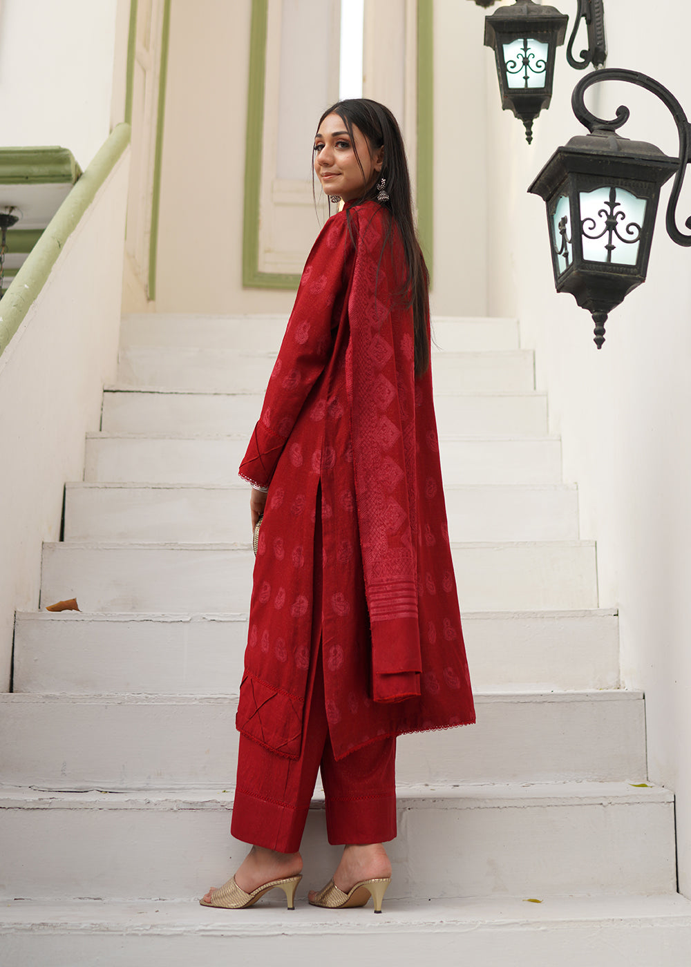 Classic Red Casual Wear