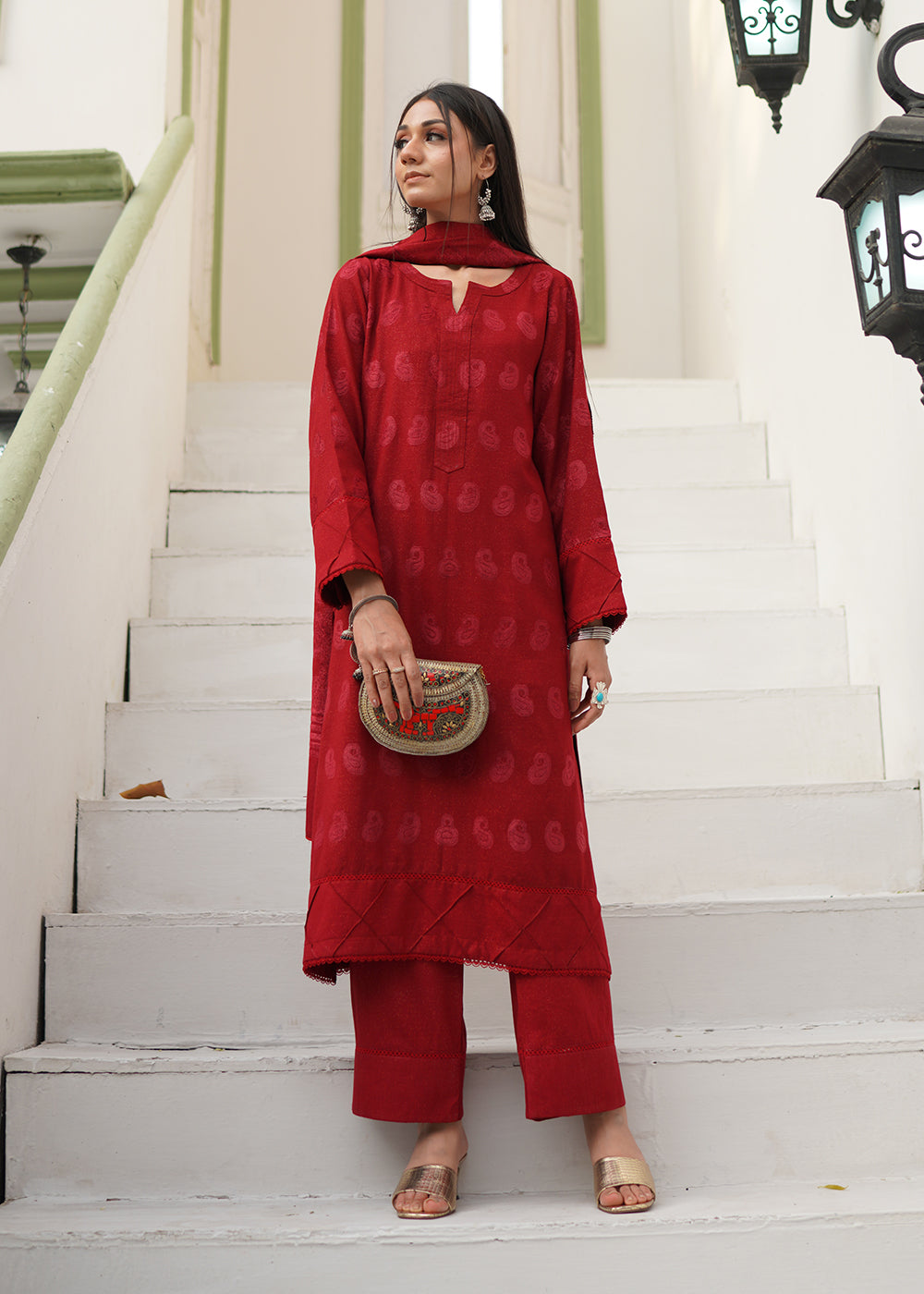 Classic Red Casual Wear
