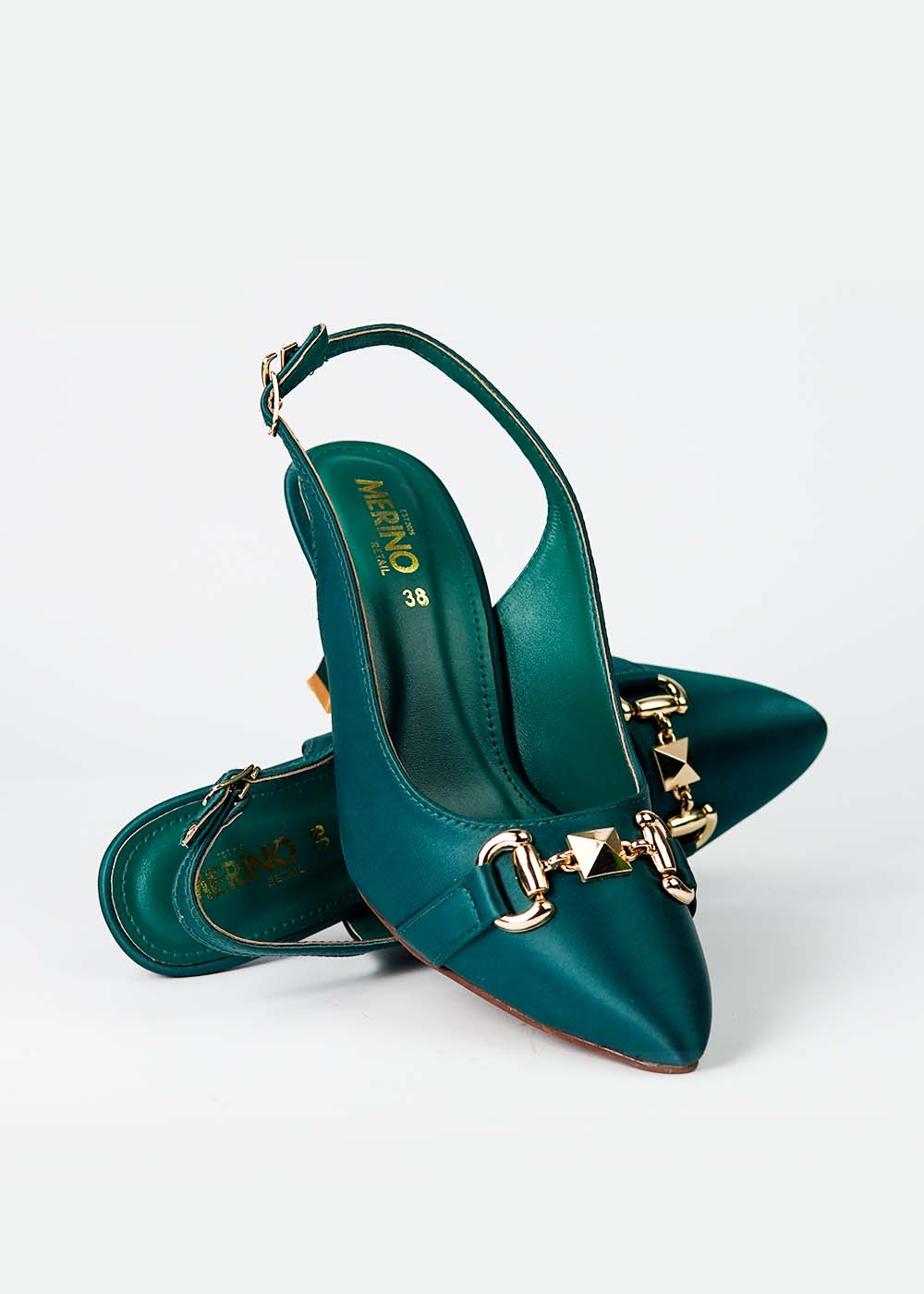 Pine Green Formal sling back heels