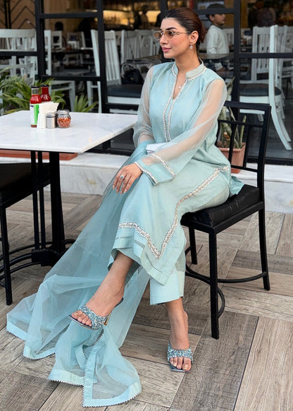3-Piece Embellished Organza Suit