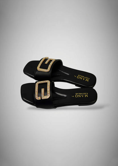 Sleek Black Patent Moccasins