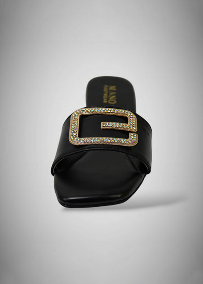 Sleek Black Patent Moccasins