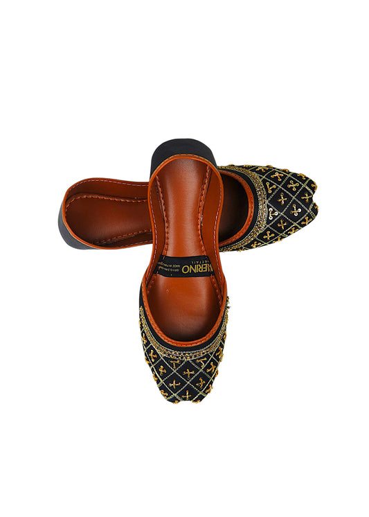 Merino Heritage Khussa – Golden Grace