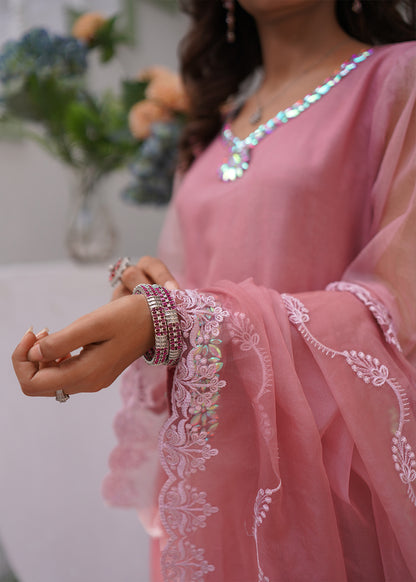 3-Piece Embellished Organza Suit