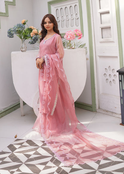 3-Piece Embellished Organza Suit